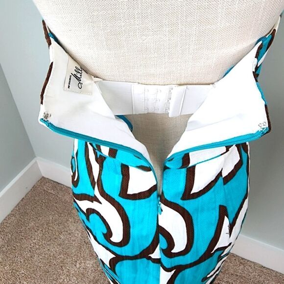 MILLY OF NY WOMEN'S STRAPLESS BUILT IN BRA POCKETS LINED DRESS SIZE 6 - Picture 5 of 8